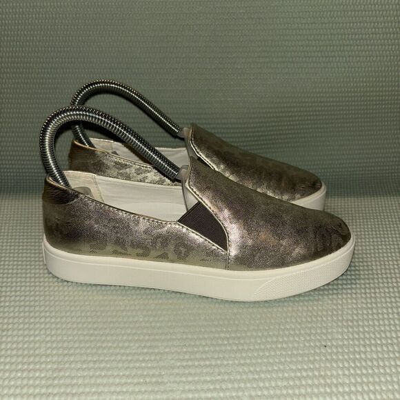 Cole Haan Grand Os Cheetah Print Sneakers Slip On Women’s Size 5B W19329 Silver - Picture 1 of 9